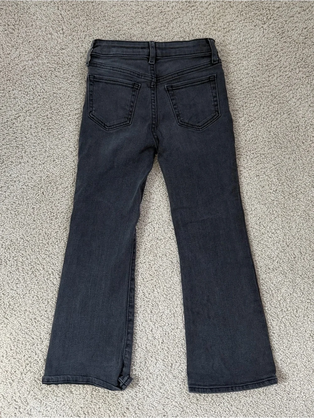GAP Kids Dark Gray/black flare jeans size 6 girls